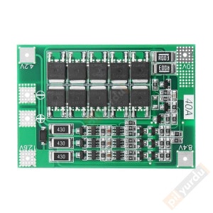 3S 40A Balanslı Lityum İyon (Li-ion) BMS - Şarj Koruma Modülü